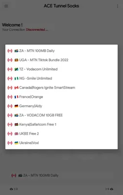 ACE Tunnel Socks VPN android App screenshot 0